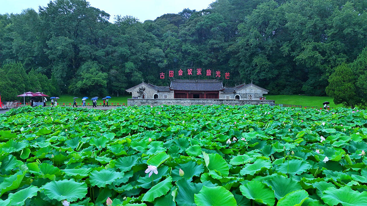 古田会议会址成了红色旅游的热门“打卡地”